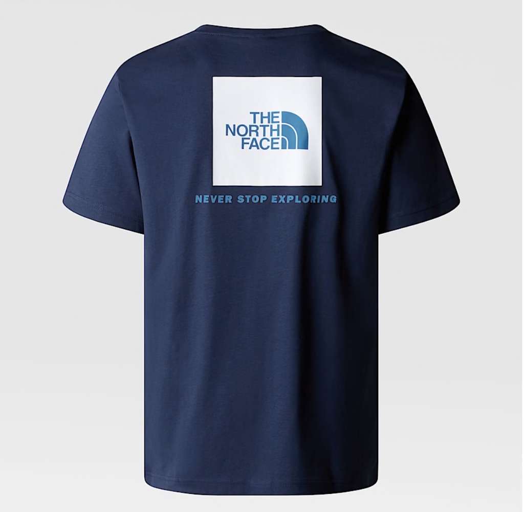 North Face NSE Box Cotton T-Shirt (Navy XS-XXL) - Carers Code & Free Member Delivery