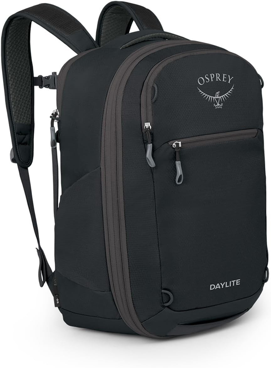 Osprey Daylite Carry-On Travel Pack, Expandable 26+6L, Black