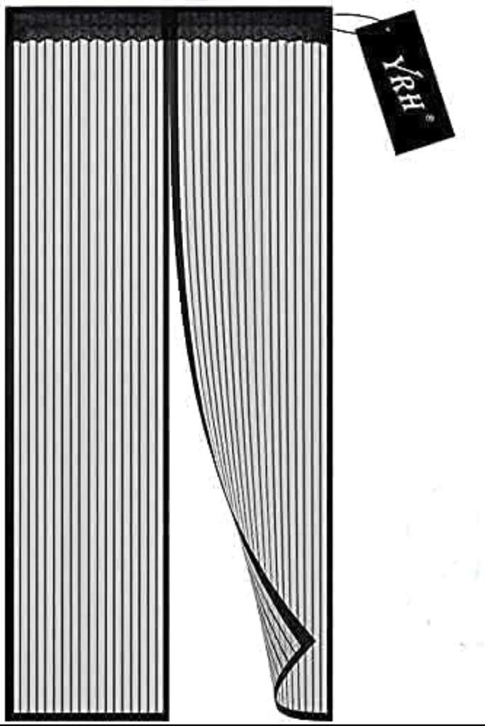 YRH Magnetic Fly Screen Door 120x220cm (Black)