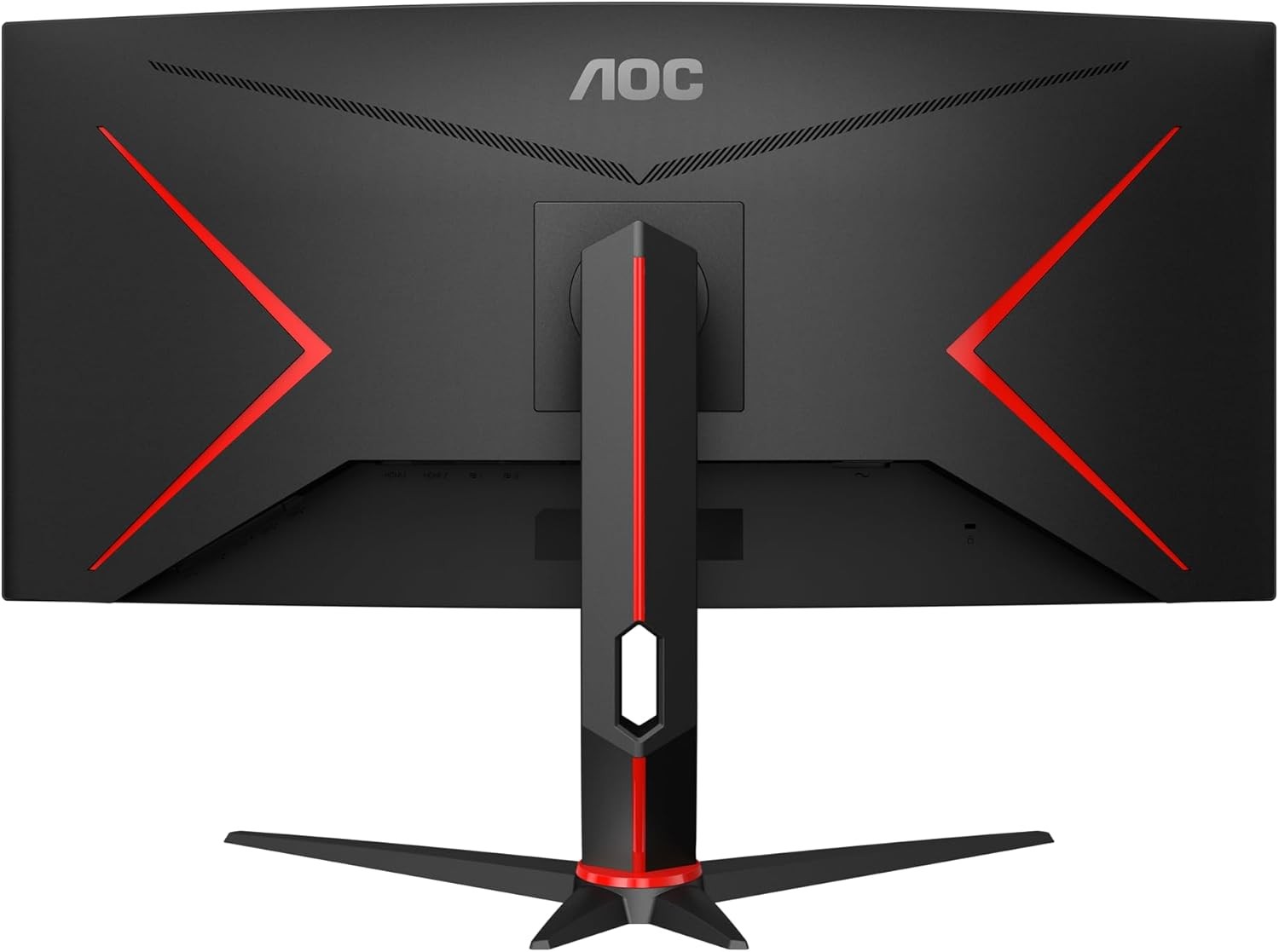 AOC CU34G2XP/BK 34 inch UW-QHD Gaming Monitor Curved, 180Hz, Fast VA Panel, 1ms GtG, HDR400, FreeSync Premium, Height Adjustment, 3440x1440 HDMI 2x 2.0 USB Hub, Black/Red
