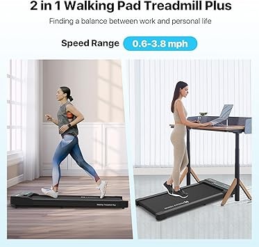 Mobvoi Walking Pad 2-in-1 under desk treadmill, 6km/h. Smart, app compatible, easy storage