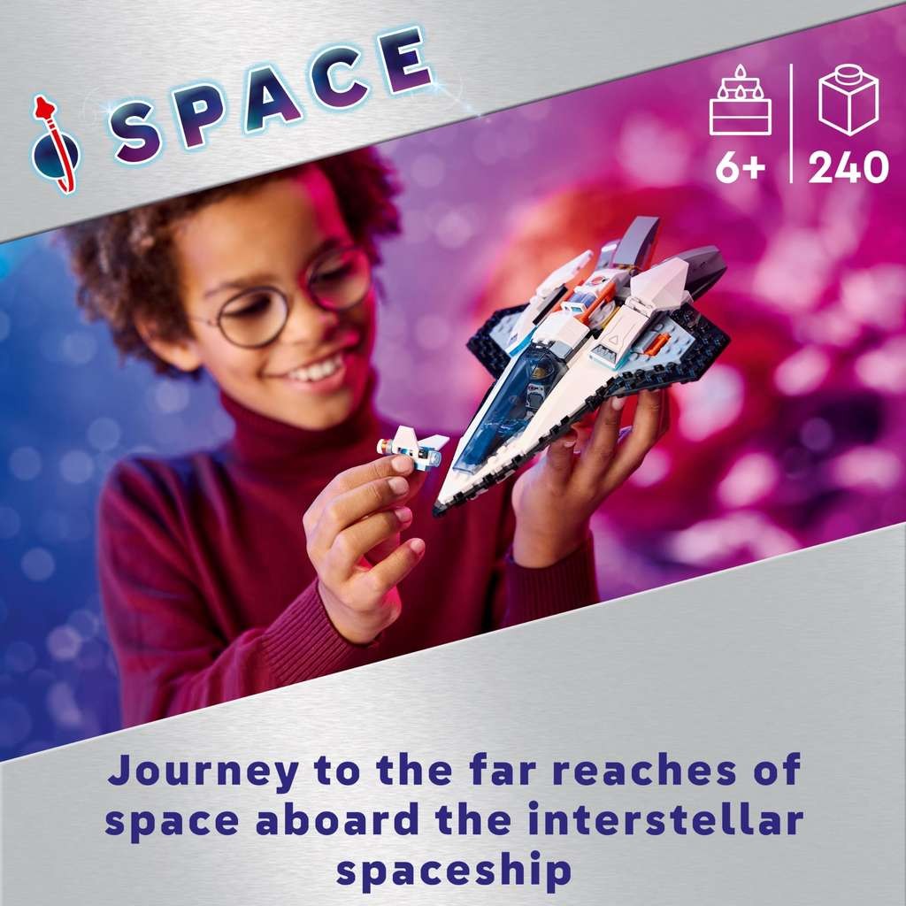 LEGO City Interstellar Spaceship Toy Set, Outer Space 60430