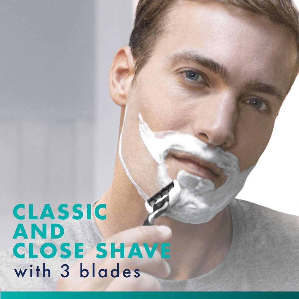 Gillette UEFA Champions League Special Edition Mach3 Razor, 1 Razor, 12 Blade Refills