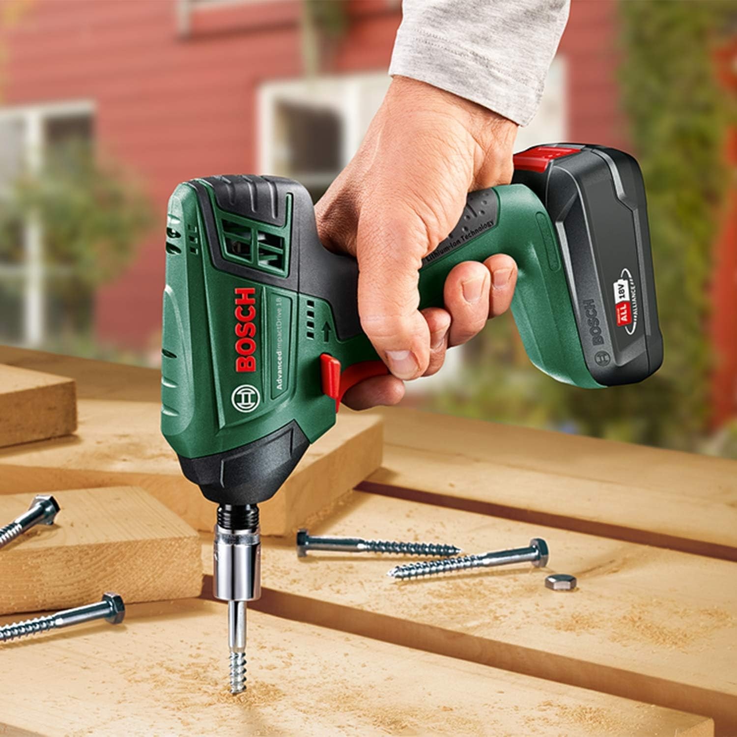 Bosch Cordless Combi Drill AdvancedImpactDrive 18, 1x Battery, 18V, Carton