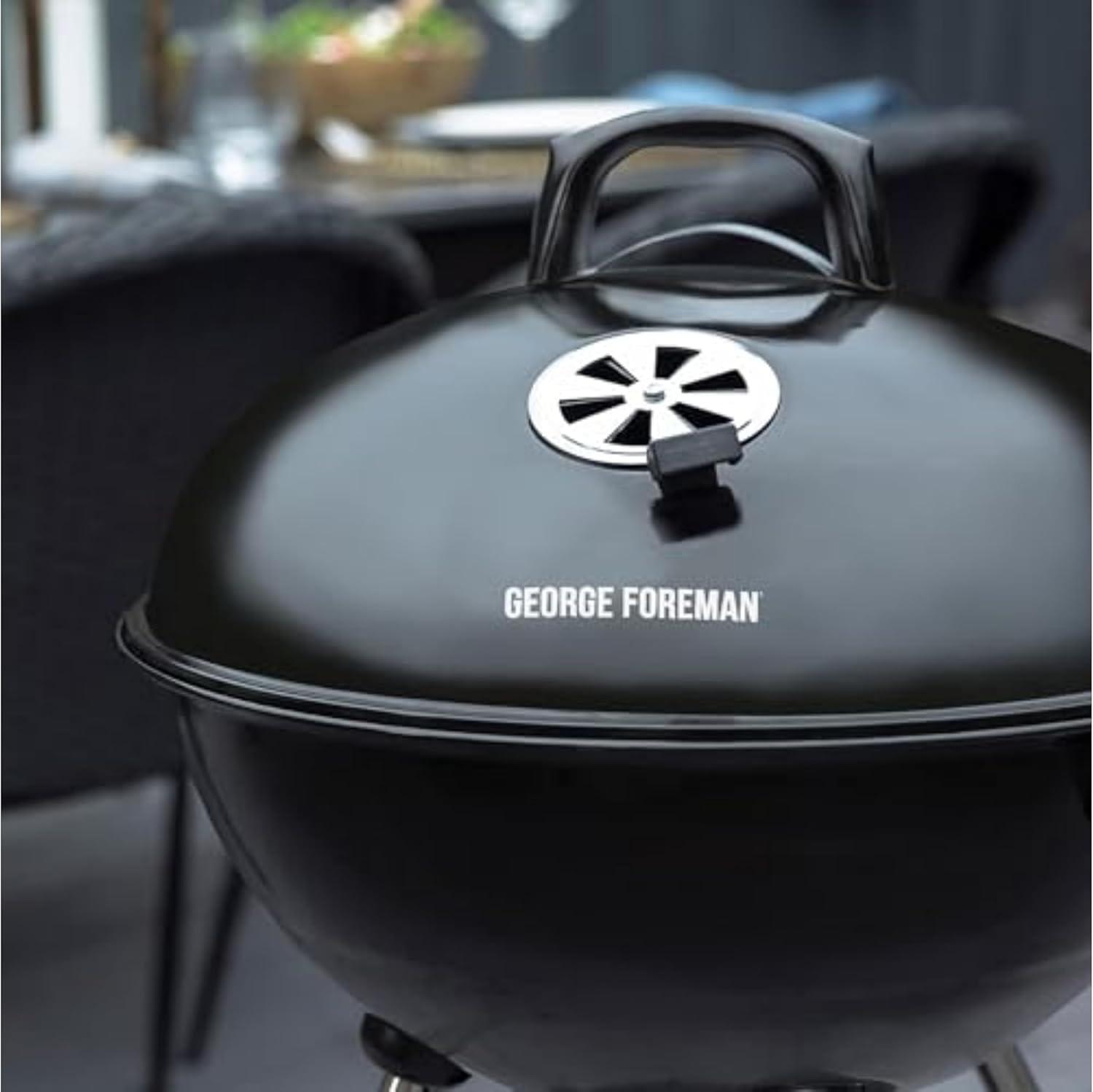George Foreman Portable Charcoal BBQ Round Kettle 47.5 cm, THE SUN IS OUT UK!!!! :)