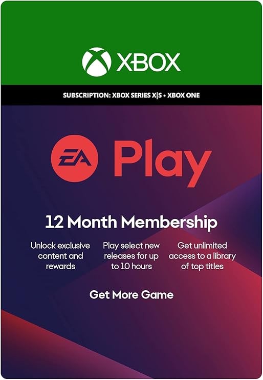 EA Play, 12 Month Subscription, Xbox, Download Code