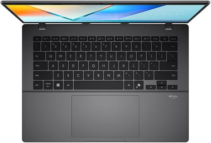 ASUS Vivobook S14 M3407HA Metal Laptop, 14.0" WQXGA 2.5K Screen, AMD Ryzen 9 270, 32GB RAM, 1TB SSD, Backlit UK Keyboard, Windows 11