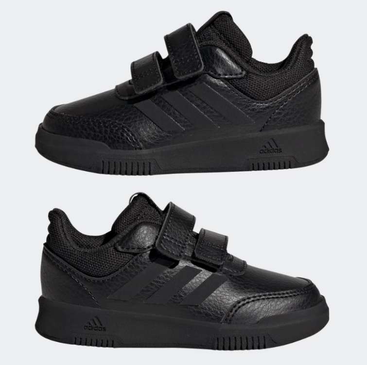 Adidas Kid's Unisex Tensaur Hook and Loop Trainers (black) + Free Members Delivery