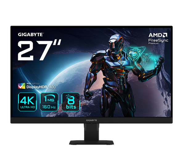 Gigabyte GS27U 4K Ultra HD 27" IPS Gaming Monitor, Black