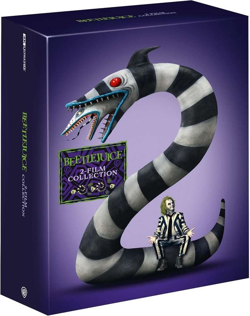 Beetlejuice 2-Film Collection 4K UHD and Blu-ray Steelbook Premium Collector's Edition