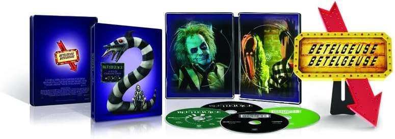 Beetlejuice 2-Film Collection 4K UHD and Blu-ray Steelbook Premium Collector's Edition